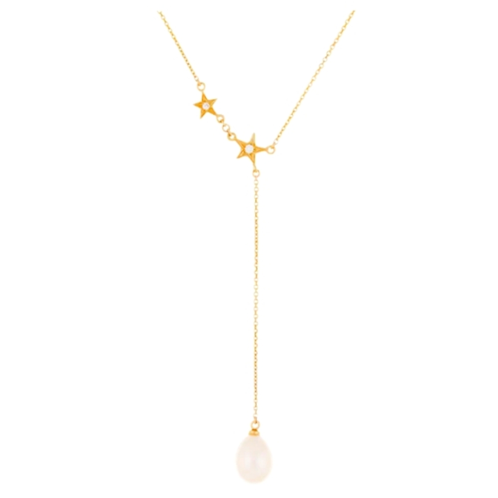 Splendid Pearls 14K Yellow Gold Pearl Pendant